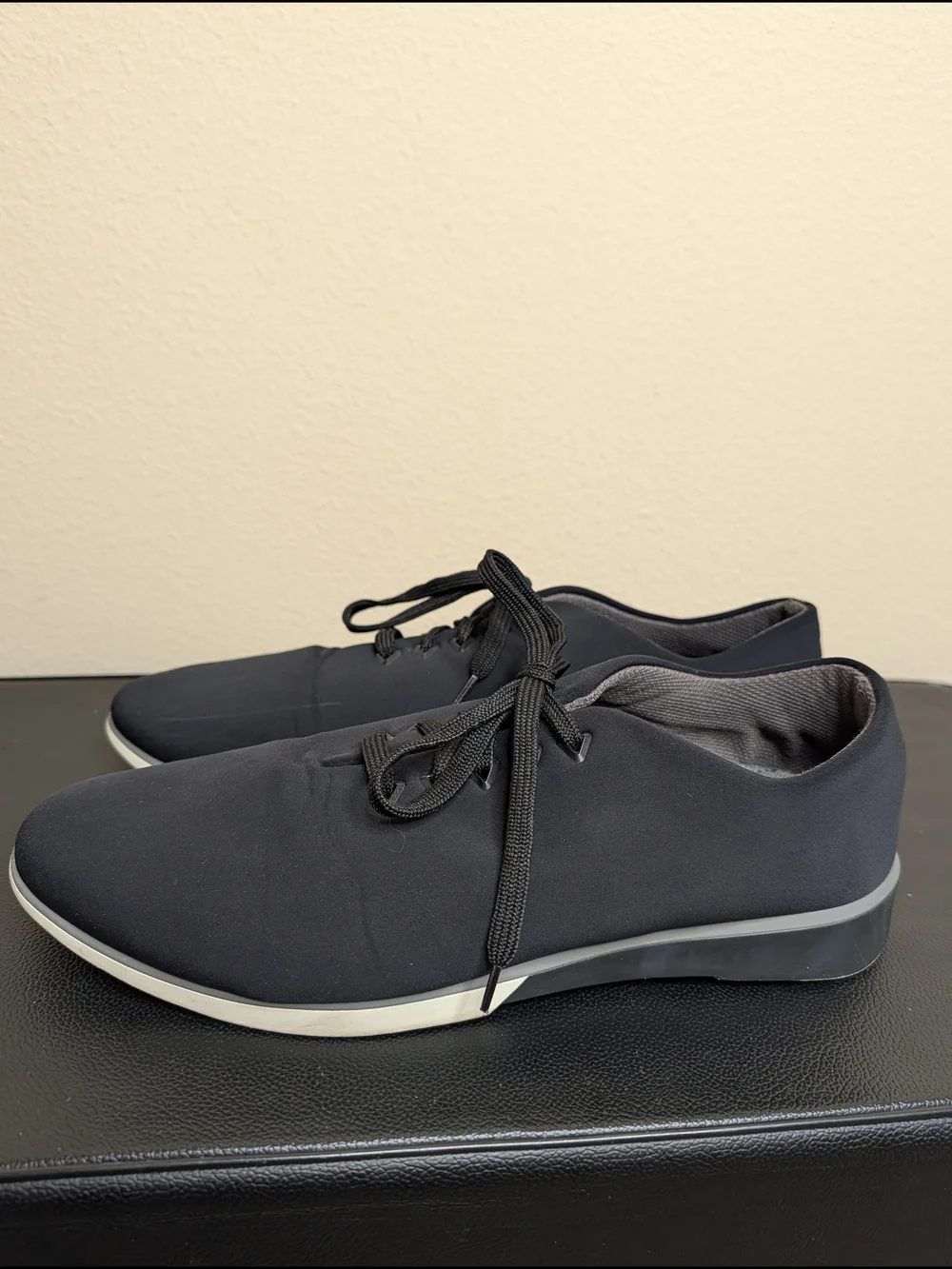 Muroexe Atom Black‎ Stretch Lace-Up Sneakers Men's 10 Made in Spain